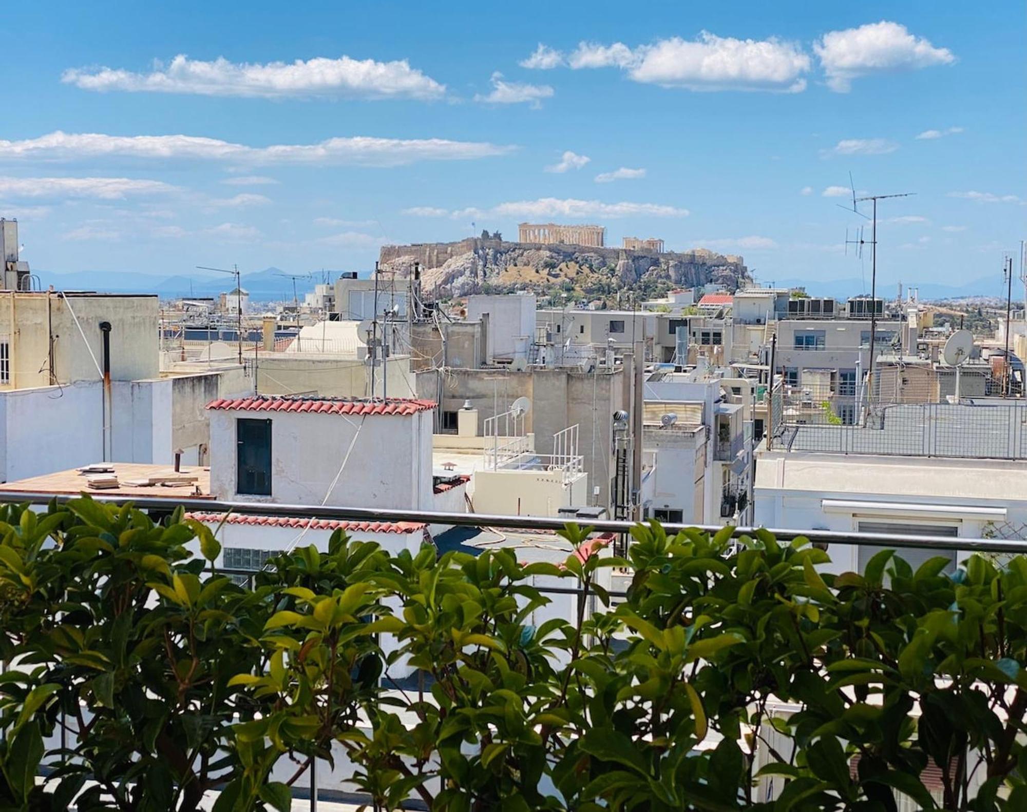 200Mbps Wifi - Penthouse With Acropolis View Apartment Athena Bagian luar foto